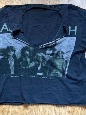 Aerosmith Black Graphic worn in Band Tee - Unbranded
